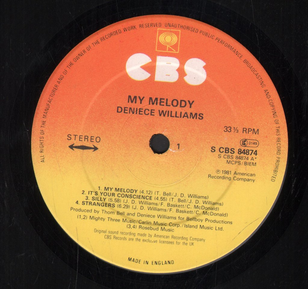 Deniece Williams - My Melody - Lp