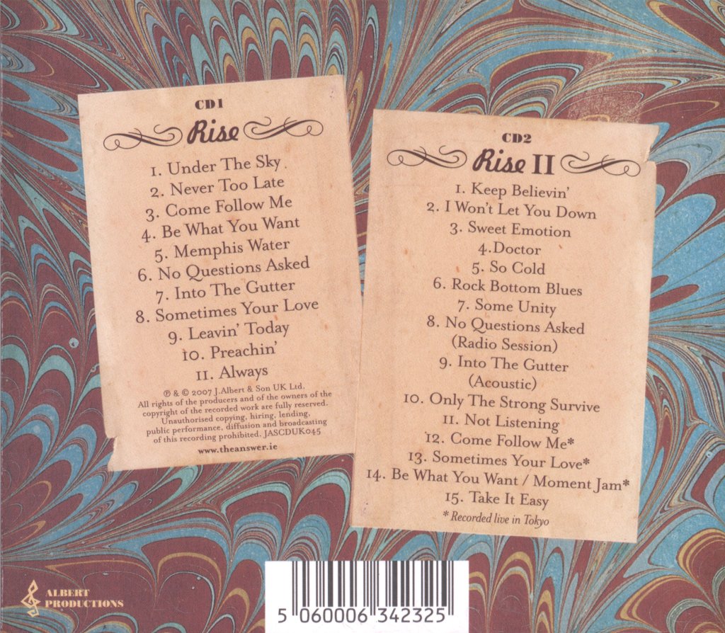 Answer - Rise - Double Cd