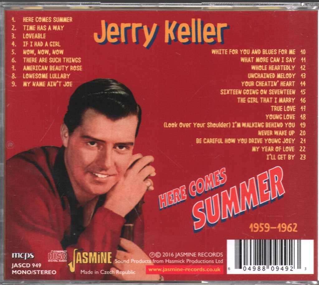 Jerry Keller - Here Comes Summer 1959-1962 - Cd