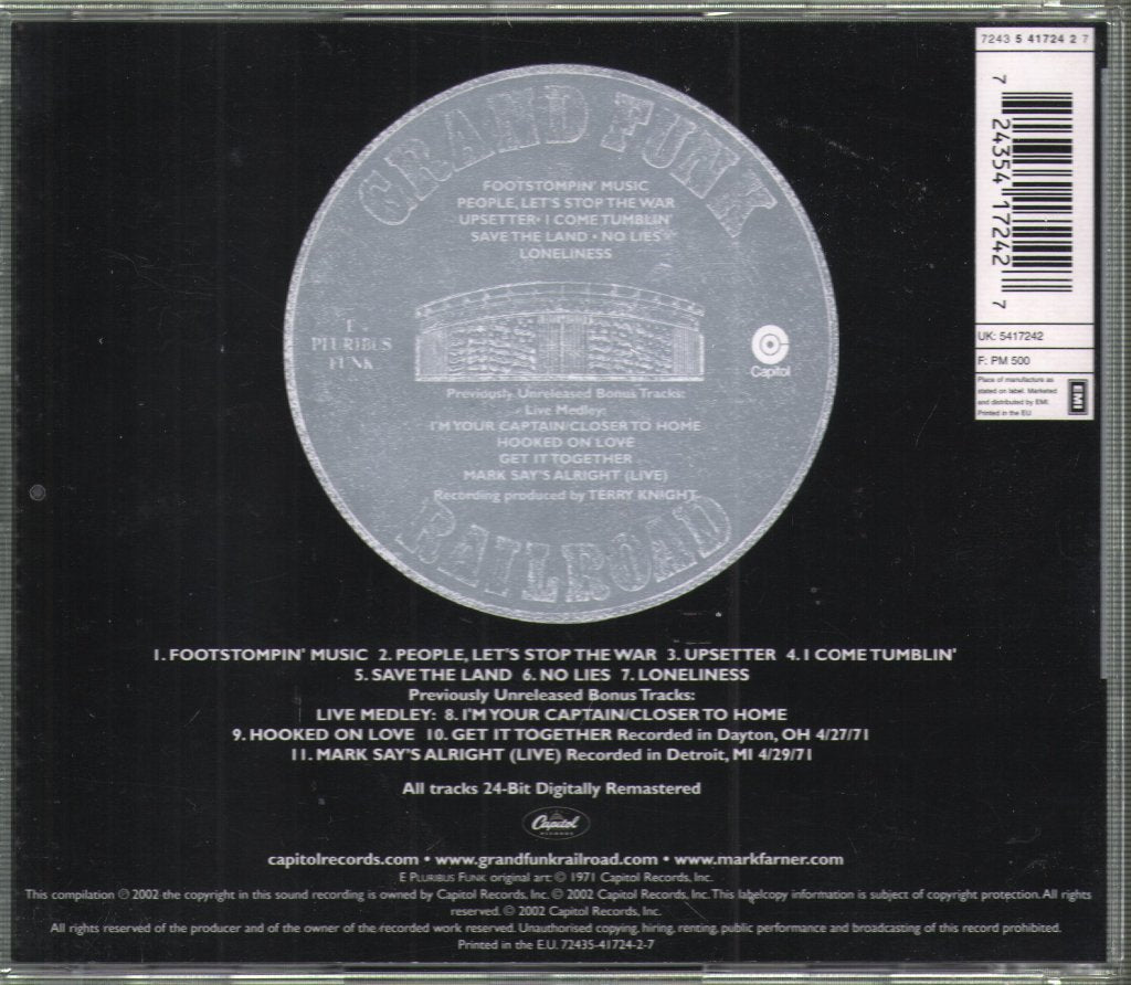 Grand Funk Railroad - E Pluribus Funk - Cd