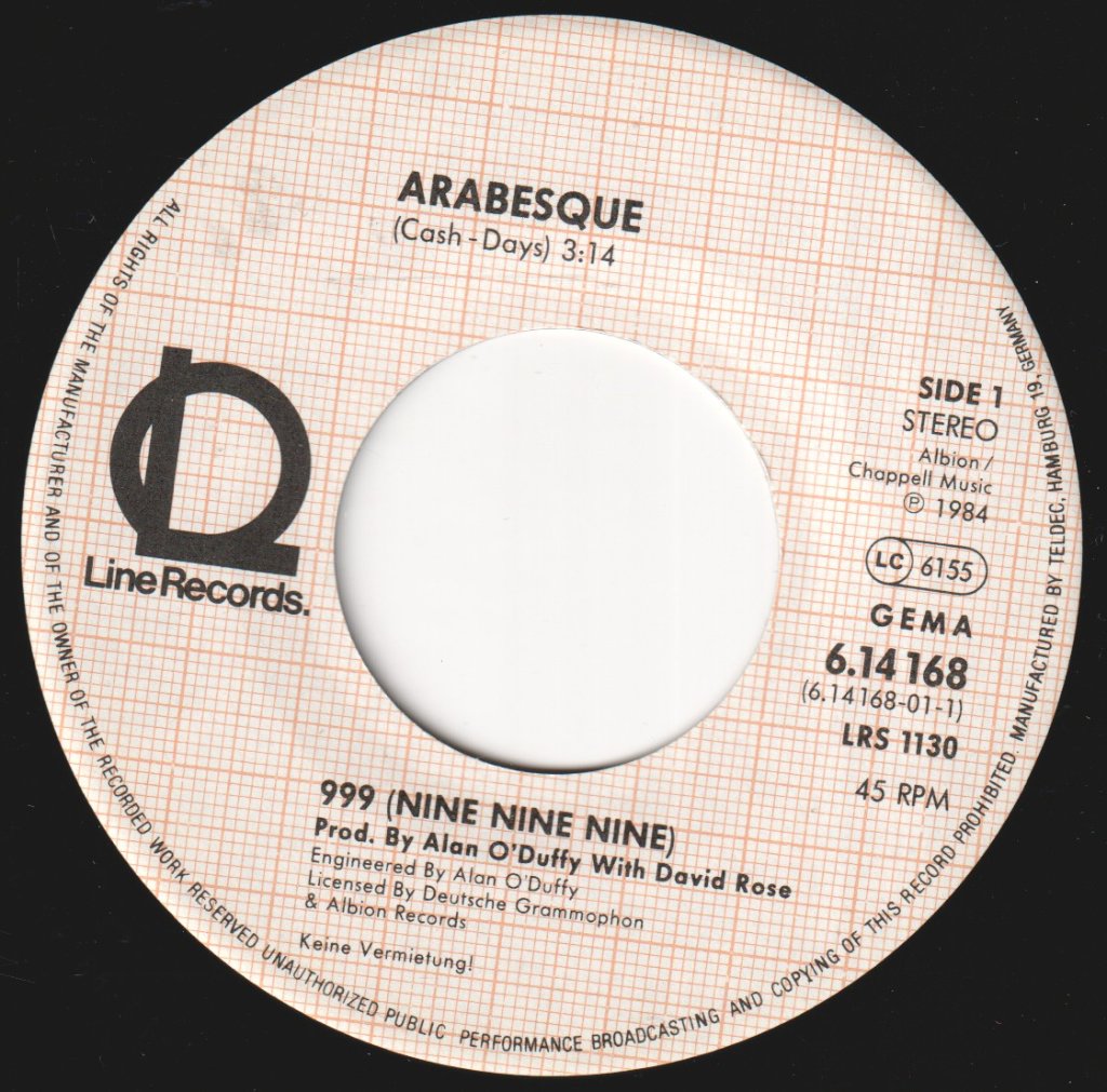 999 - Arabesque - 7 Inch