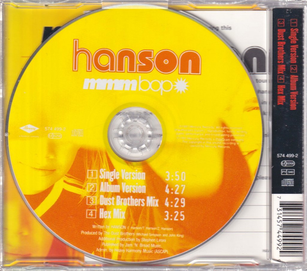 Hanson (Boy Group) - Mmm Bop - Cd