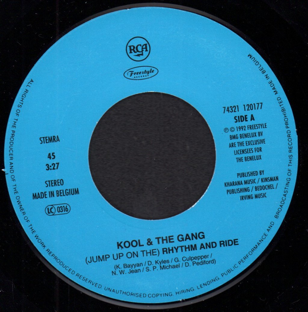 Kool And The Gang - Jump Up On The Rhythm And Ride - 7 Inch