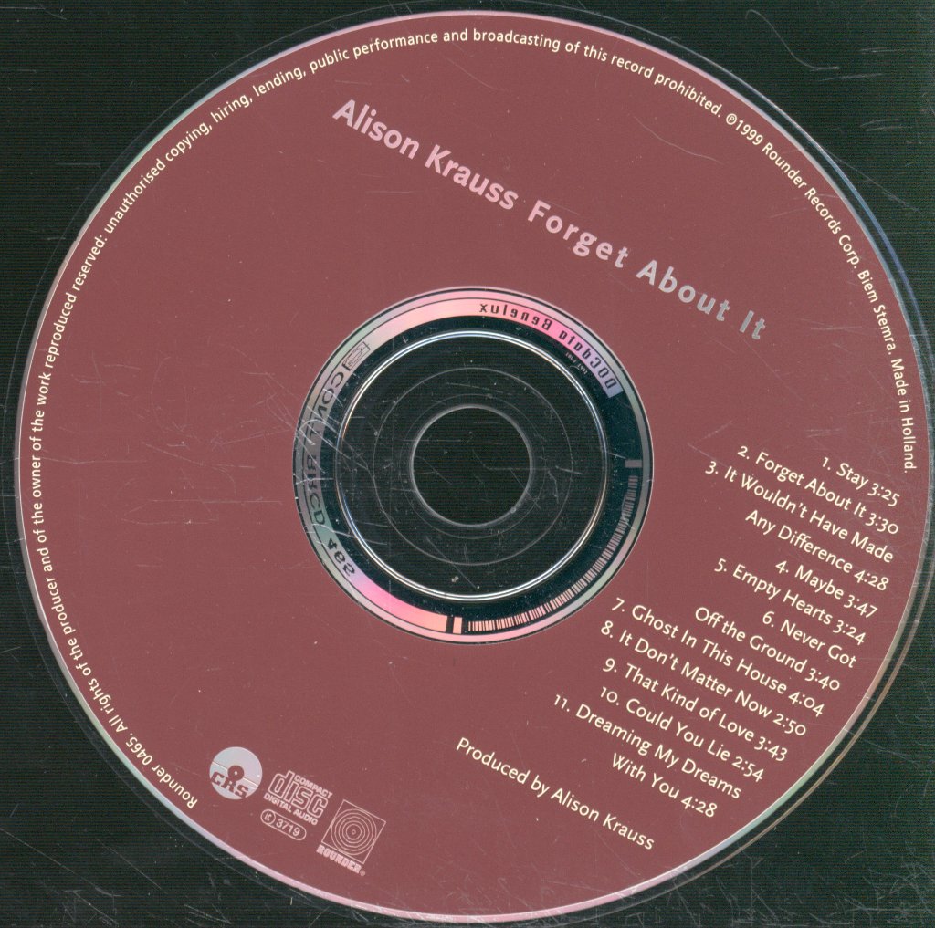 Alison Krauss - Forget About It - Cd