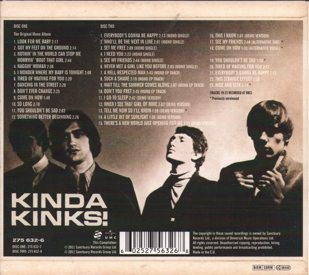 Kinks - Kinda Kinks - Cd Set