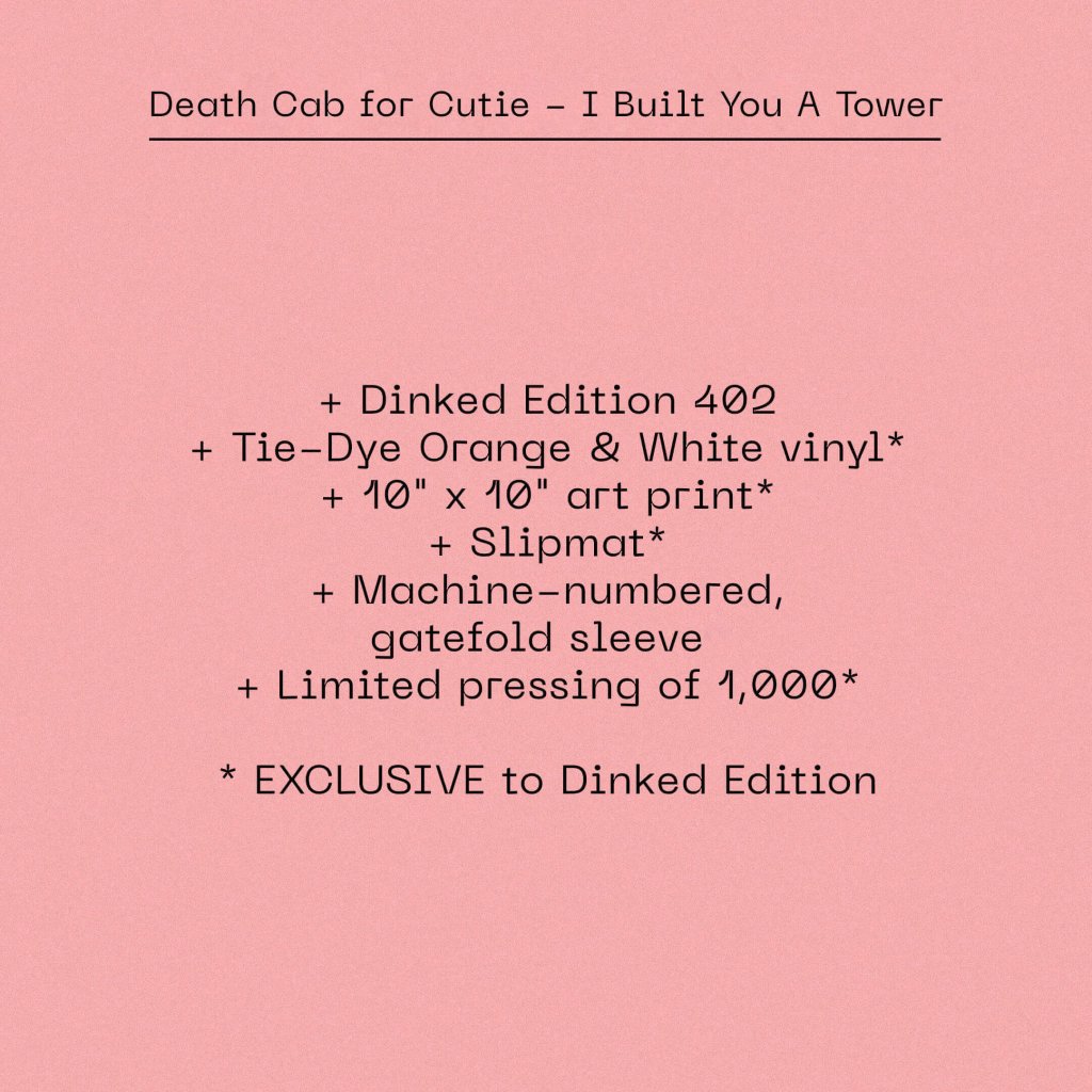 Death Cab For Cutie - I Built You A Tower (Dinked Edition #402) - Lp