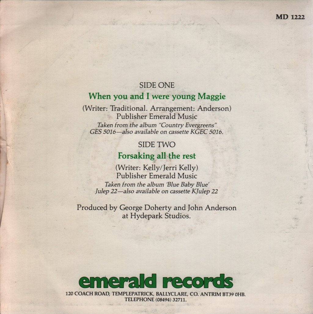 Ann Williamson - When You And I Were Young Maggie - 7 Inch