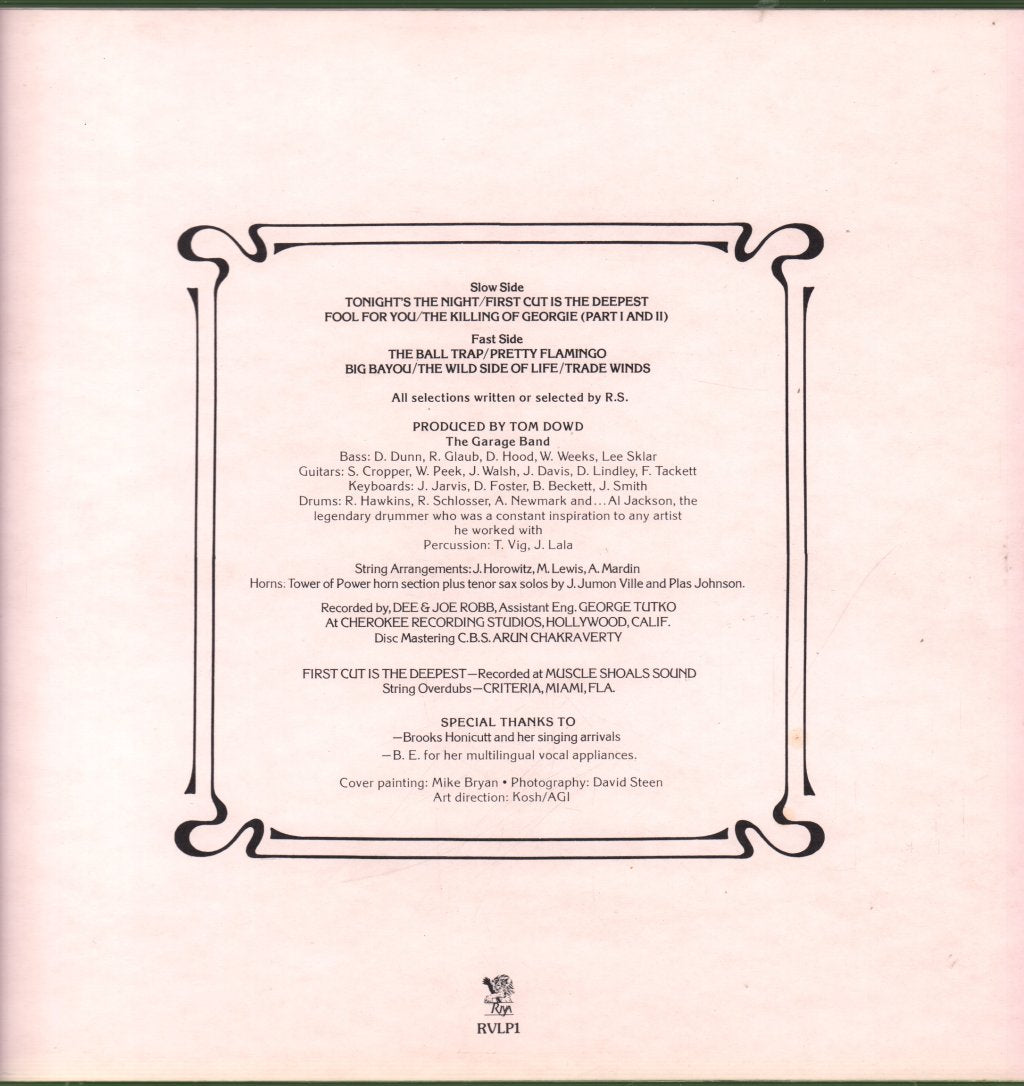 Rod Stewart - A Night On The Town - Lp