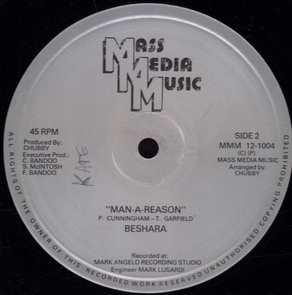 Beshara - Men Cry Too / Man-A-Reason - 12 Inch
