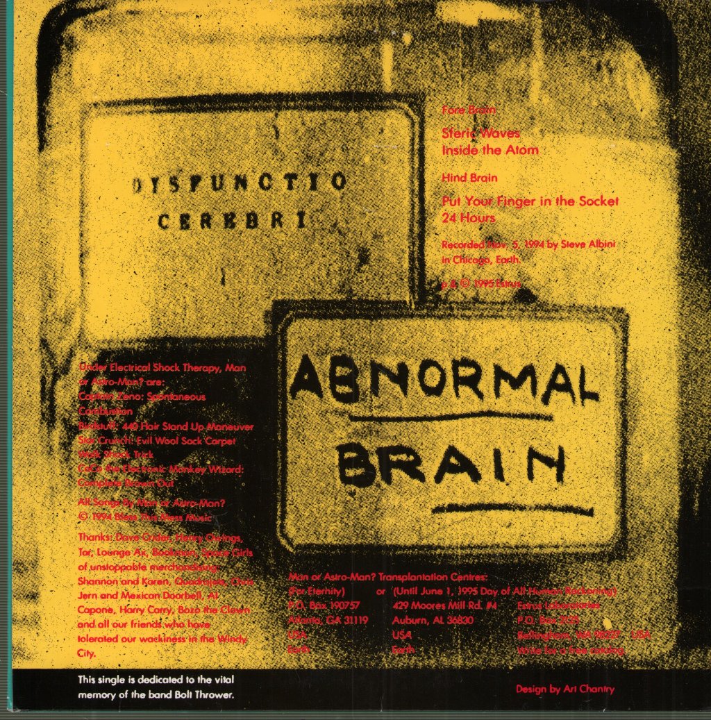 Man Or Astro-Man? - Inside The Head Of... Mr. Atom - 7 Inch