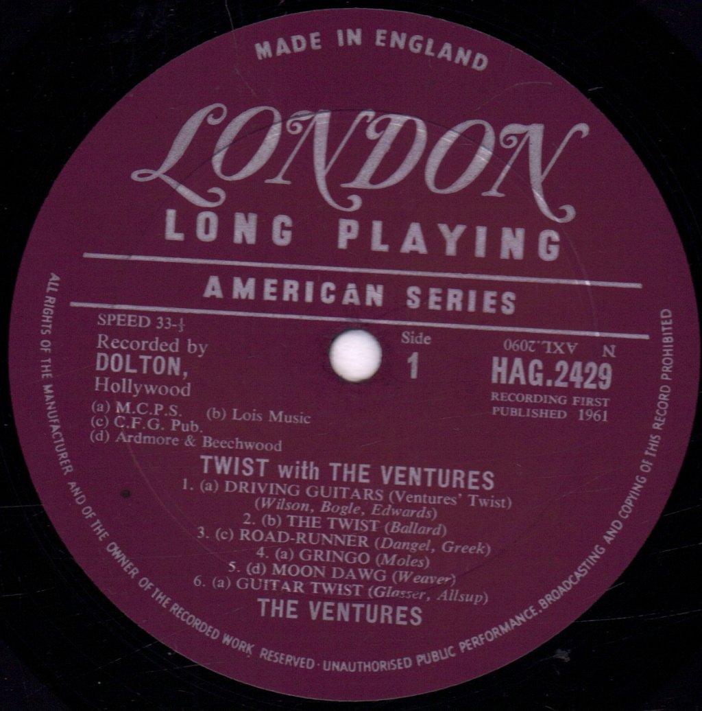 Ventures - Twist With The Ventures - Lp