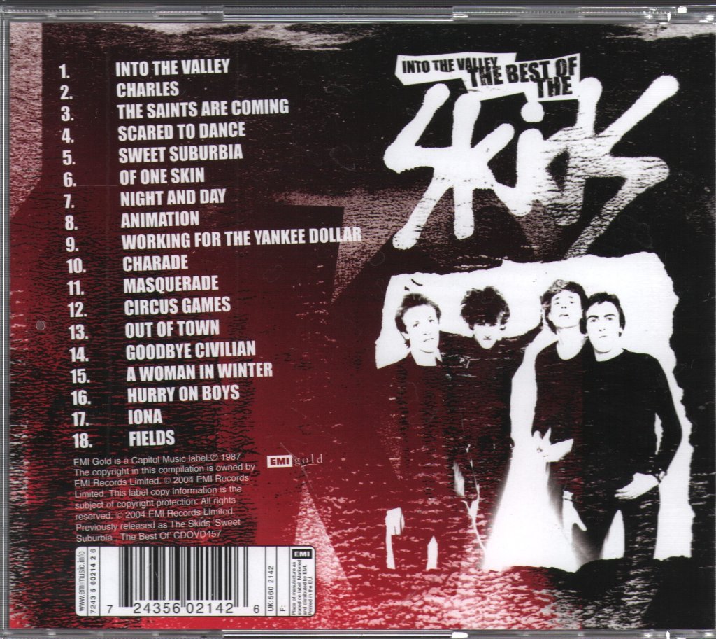 Skids - Skids Into The Valley: The Best Of The Skids - Cd