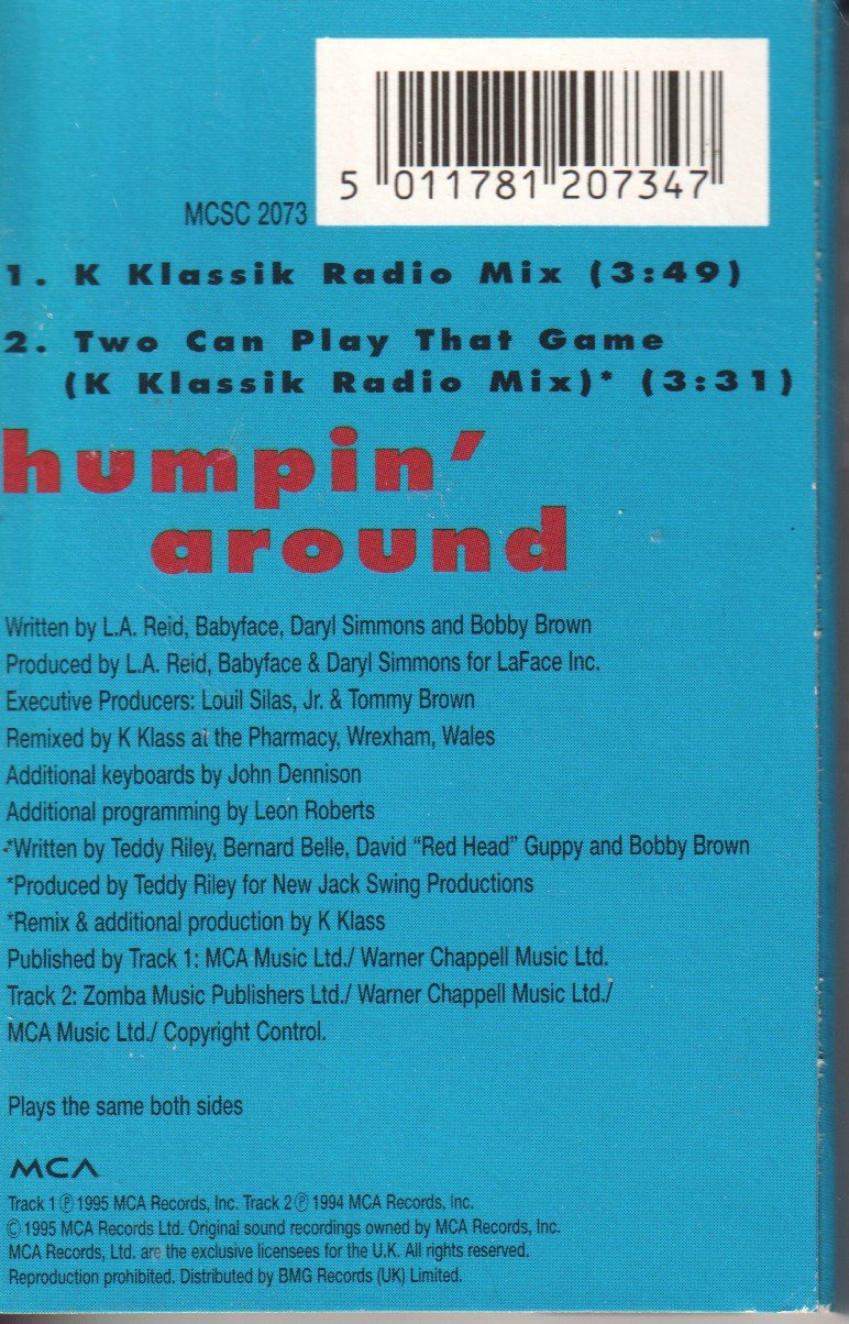 Bobby Brown - Humpin' Around - Cassette