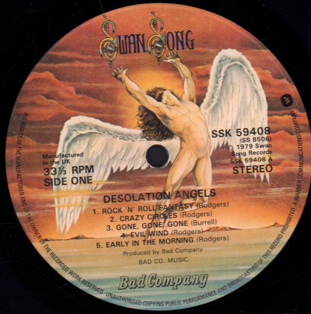 Bad Company (Rock Group) - Desolation Angels - Lp