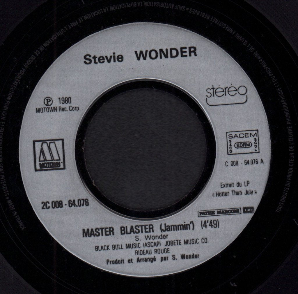 Stevie Wonder - Master Blaster - 7 Inch