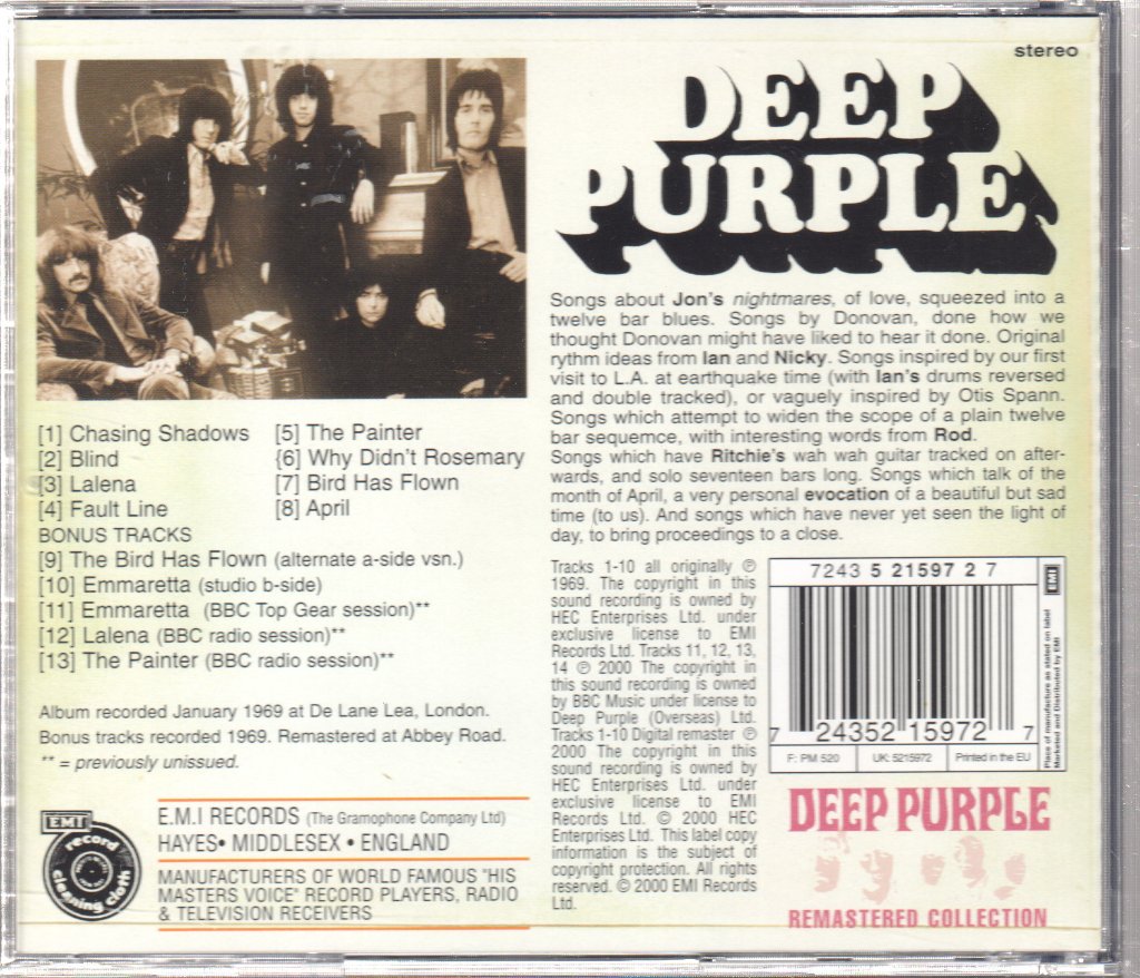 Deep Purple - Deep Purple - Cd