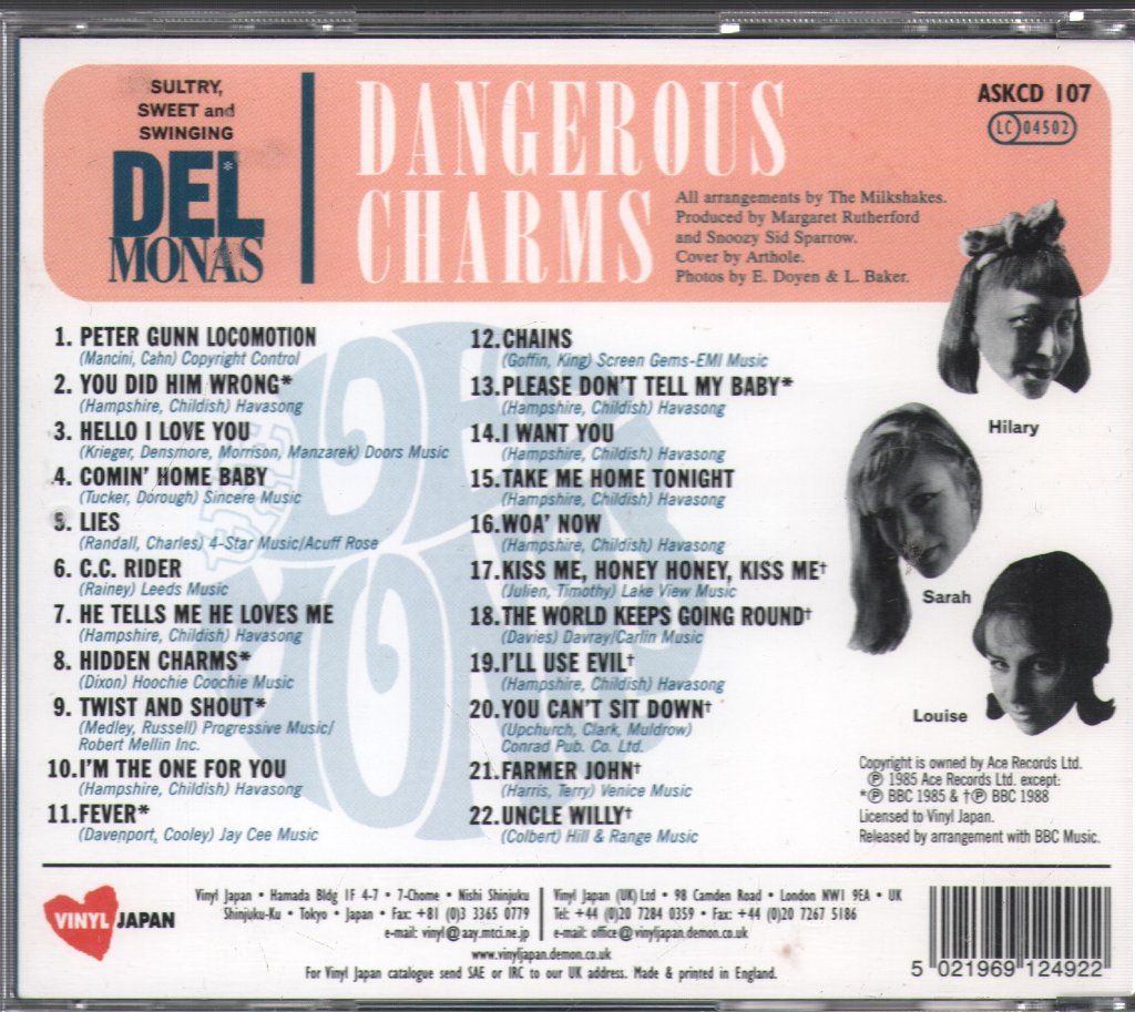 Delmonas - Dangerous Charms - Cd