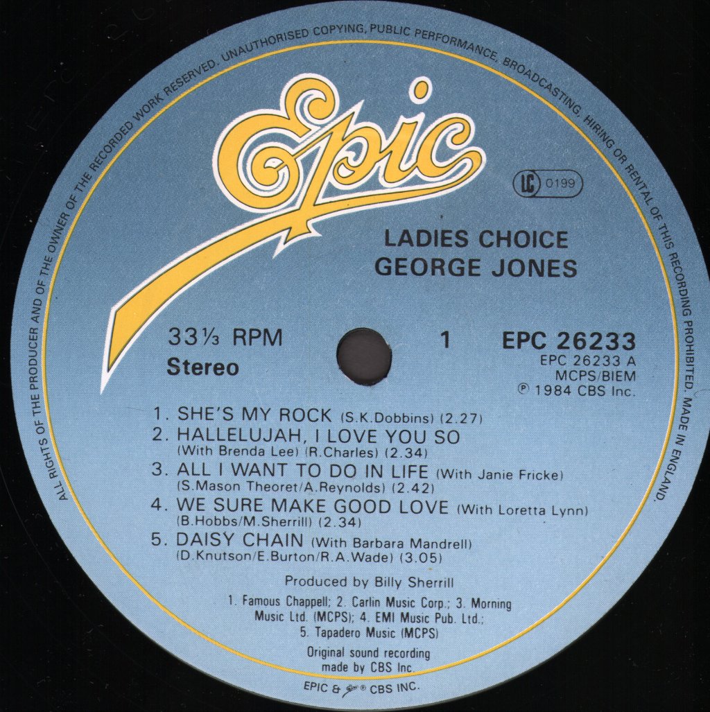 George Jones - Ladies Choice - Lp