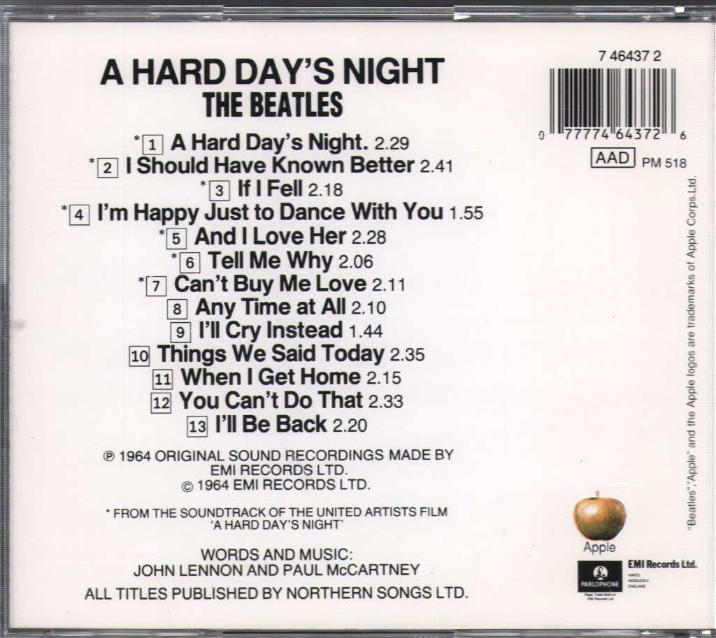 Beatles - A Hard Day's Night - Cd