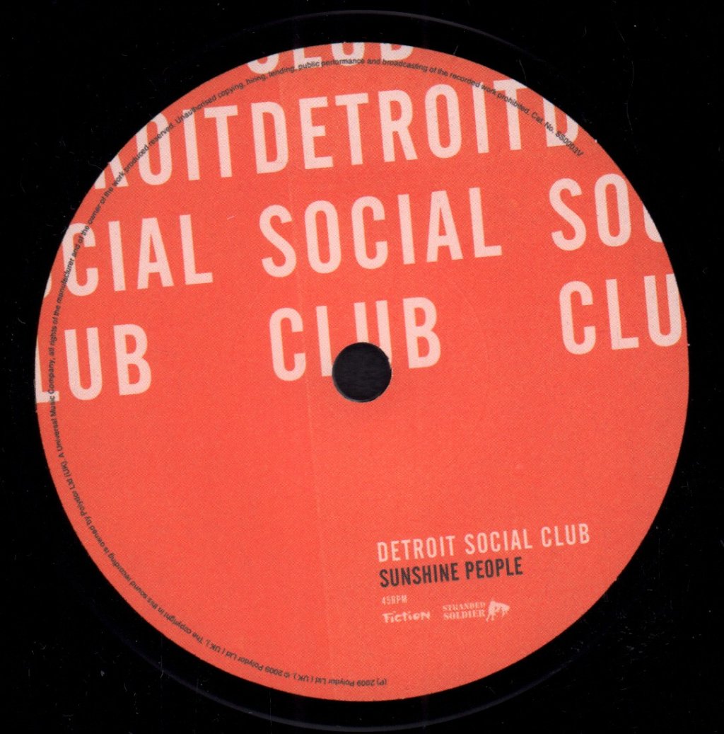 Detroit Social Club - Sunshine People - 7 Inch