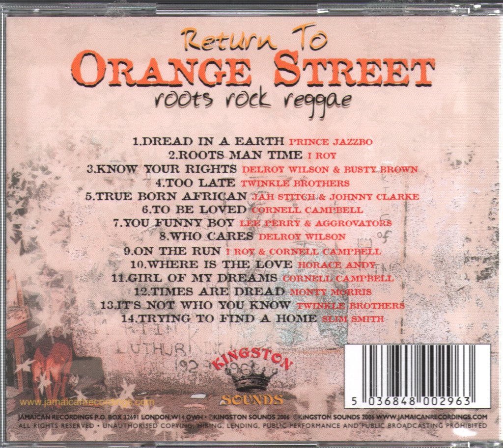 Various Artists - Return To Orange Street - Cd