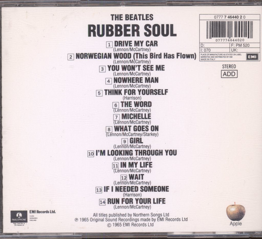 Beatles - Rubber Soul - Cd