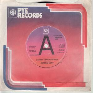 Simon May - Closest Thing To Heaven - 7 Inch