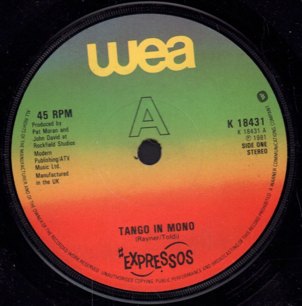 Expressos - Tango In Mono - 7 Inch