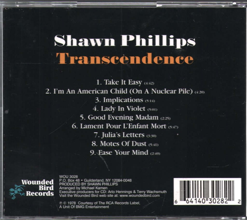 Shawn Phillips - Transcendence - Cd