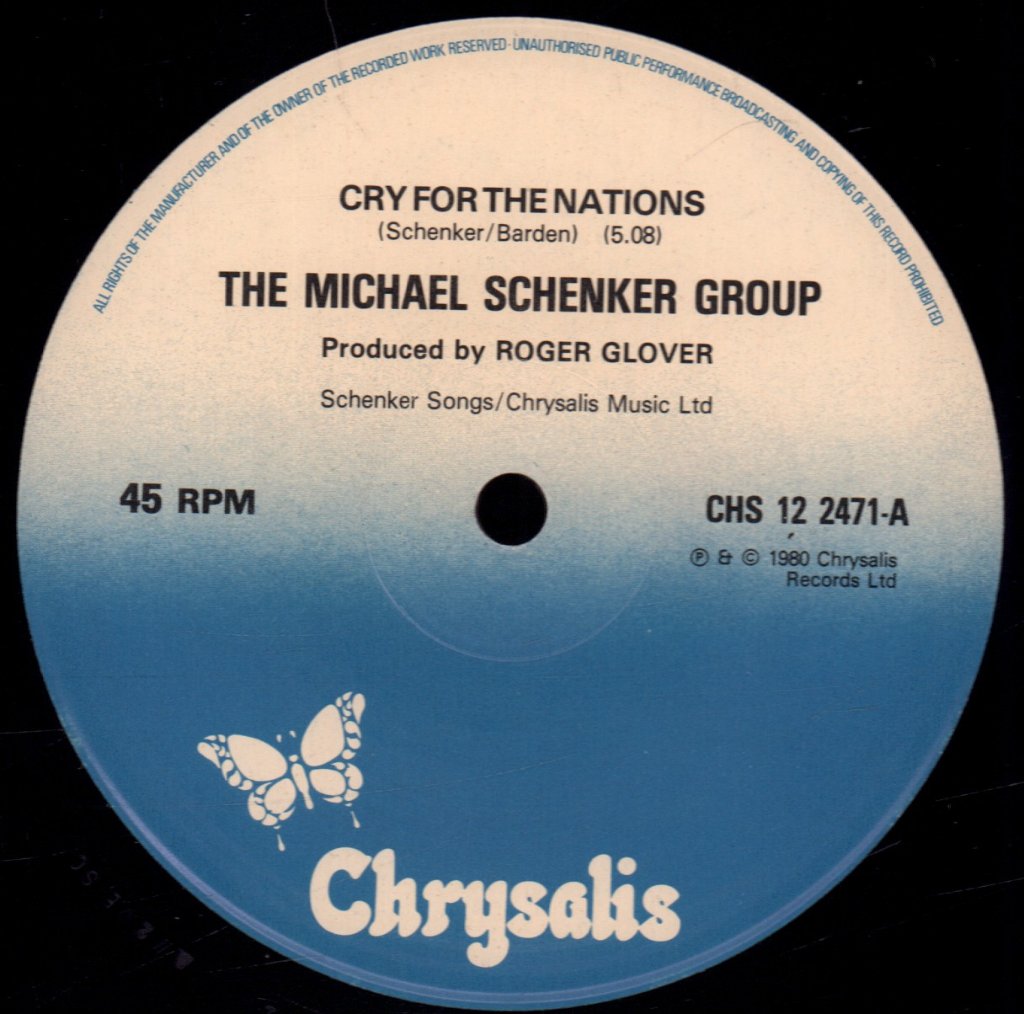 Michael Schenker Group - Cry For The Nations - 12 Inch