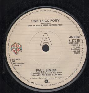 Paul Simon - One Trick Pony - 7 Inch