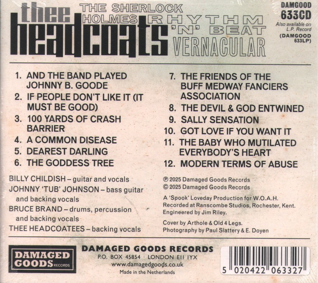 Thee Headcoatees - Sherlock Holmes Rhythm 'n' Beat Vernacular - Cd