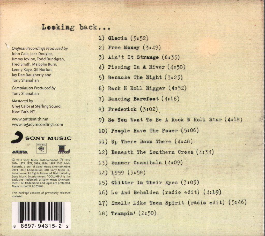 Patti Smith - Outside Society - Cd