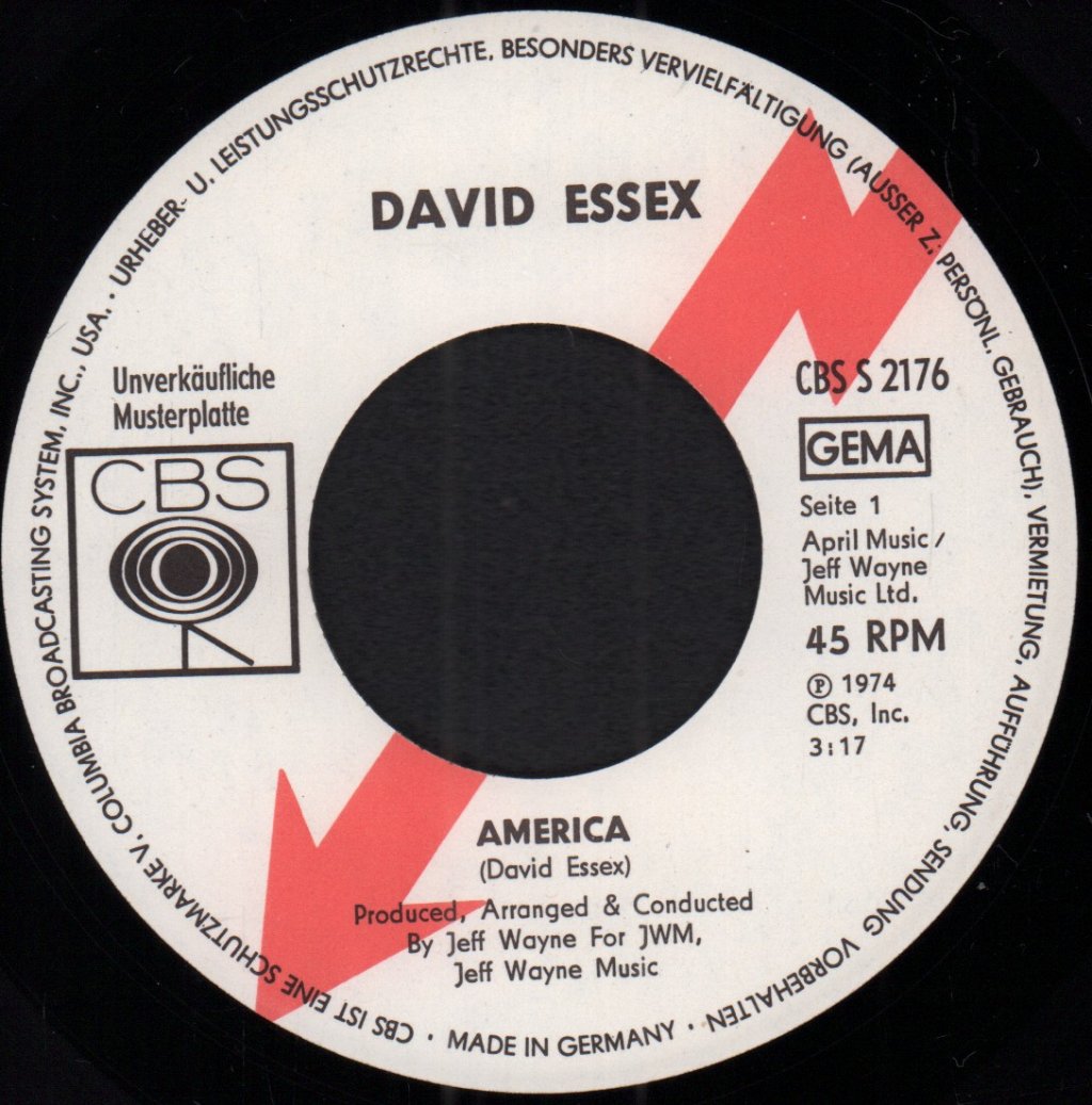 David Essex - America - 7 Inch
