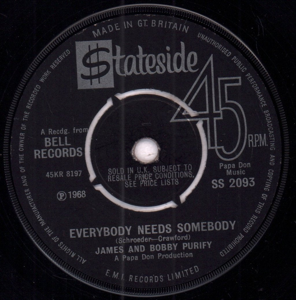 James And Bobby Purify - Do Unto Me - 7 Inch