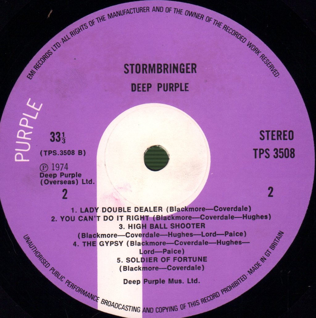 Deep Purple - Stormbringer - Lp