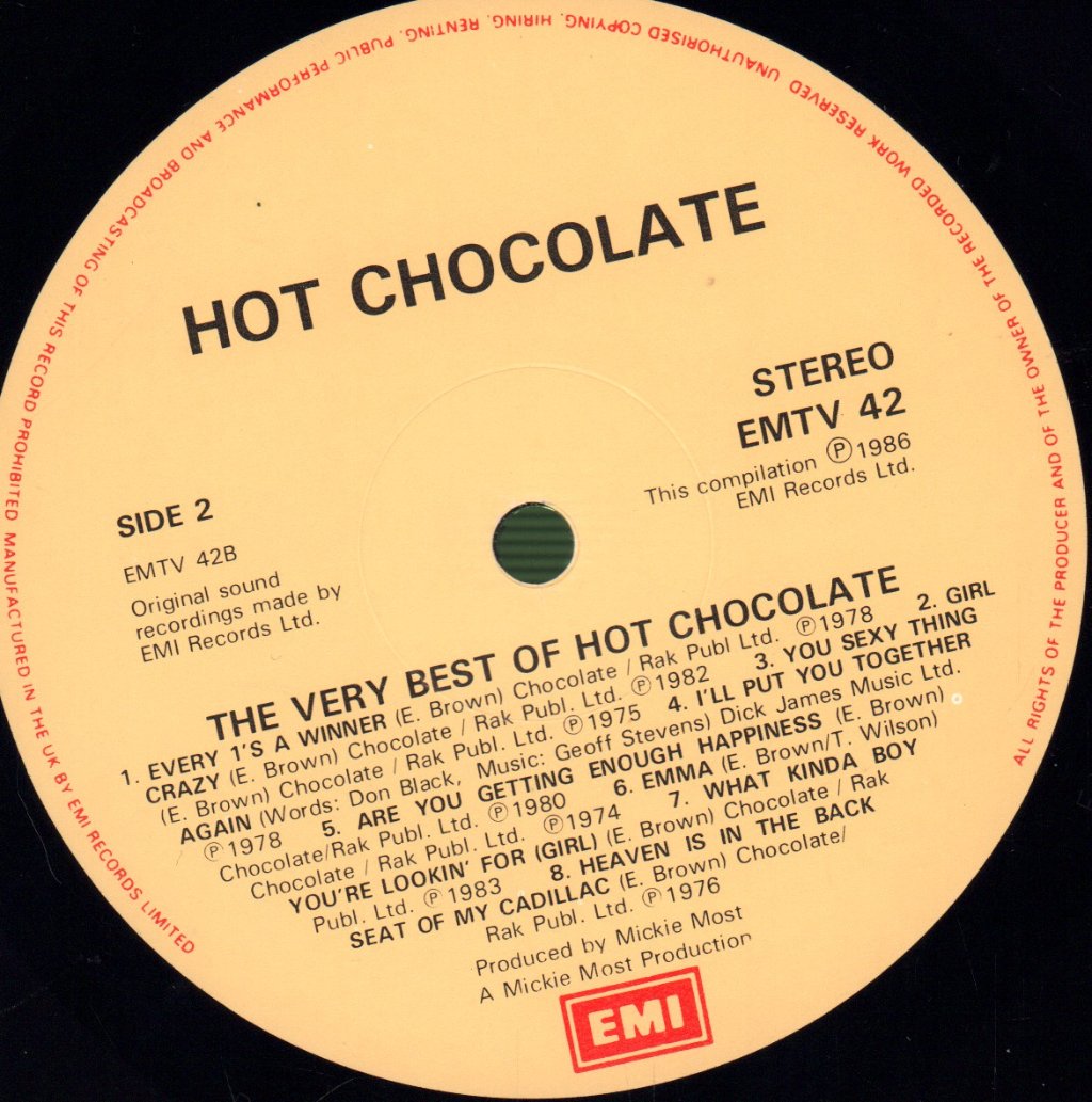 Hot Chocolate - Very Best Of - Lp