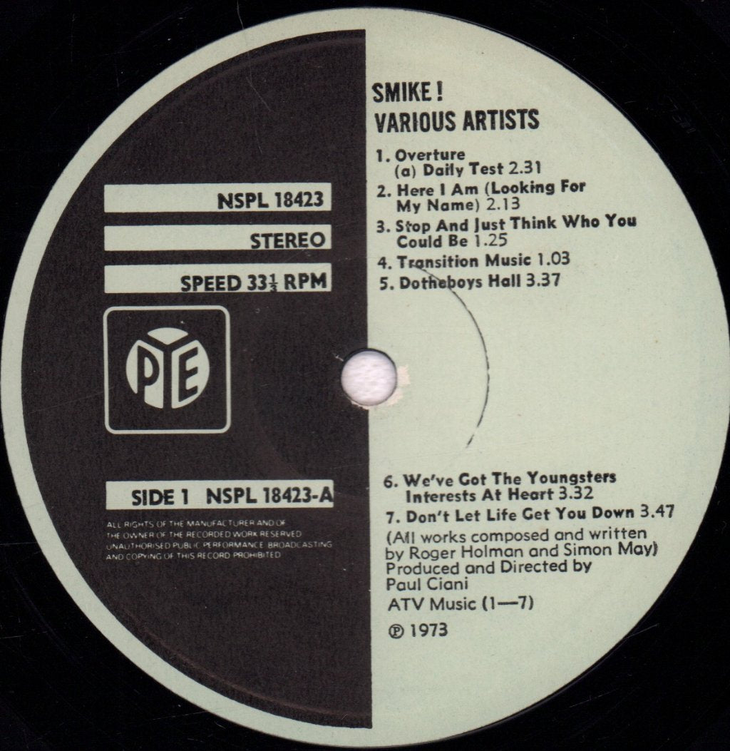 Roger Holman And Simon May - Smike - Lp