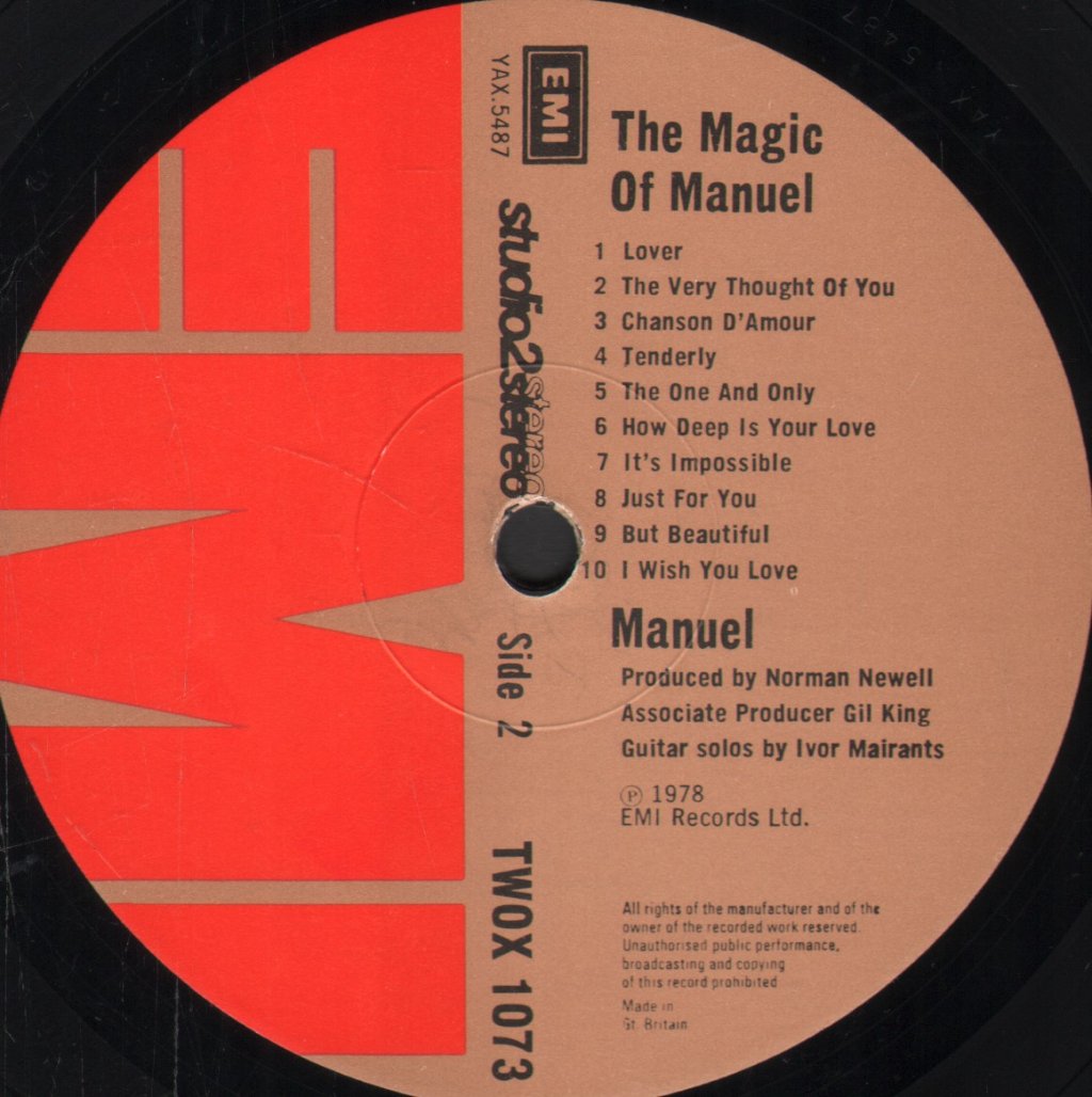 Manuel (70'S Artist) - Magic Of Manuel - Lp