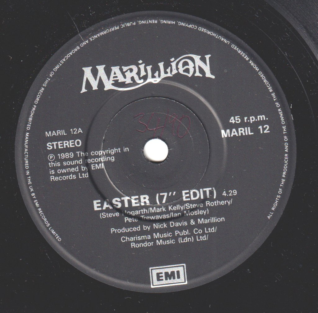 Marillion - Easter - 7 Inch