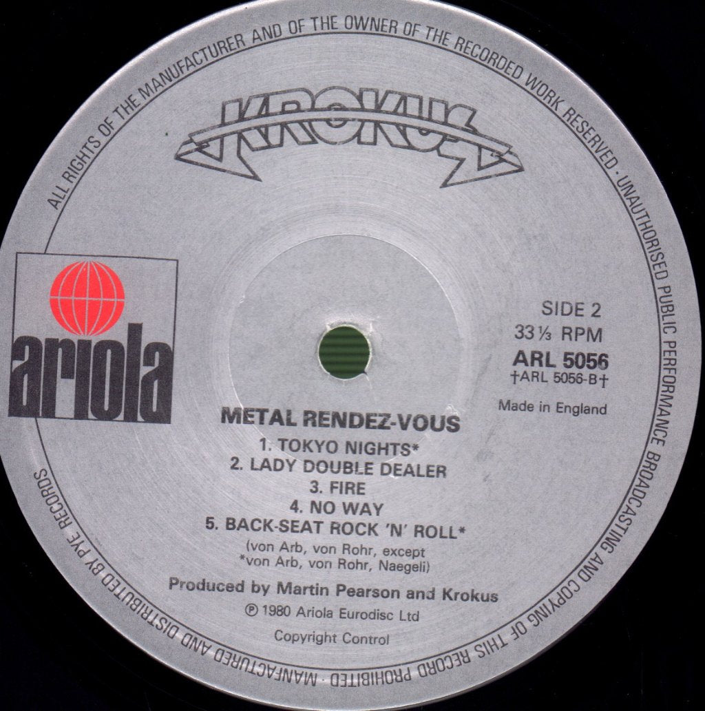 Krokus - Metal Rendez-Vous - Lp