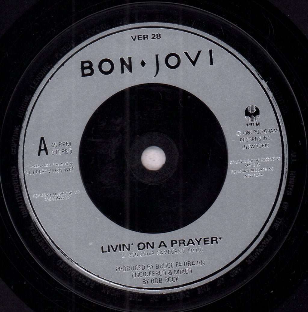 Bon Jovi - Livin' On A Prayer - 7 Inch