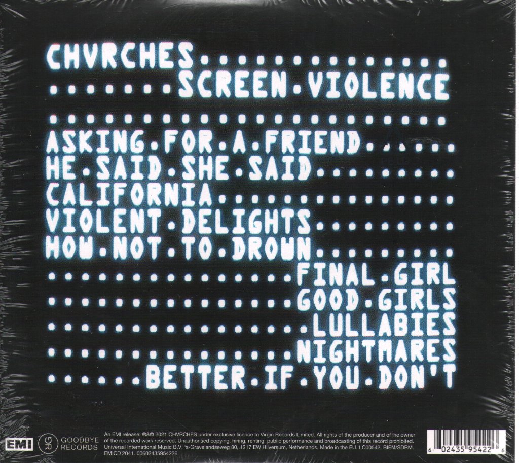 Chvrches - Screen Violence - Cd