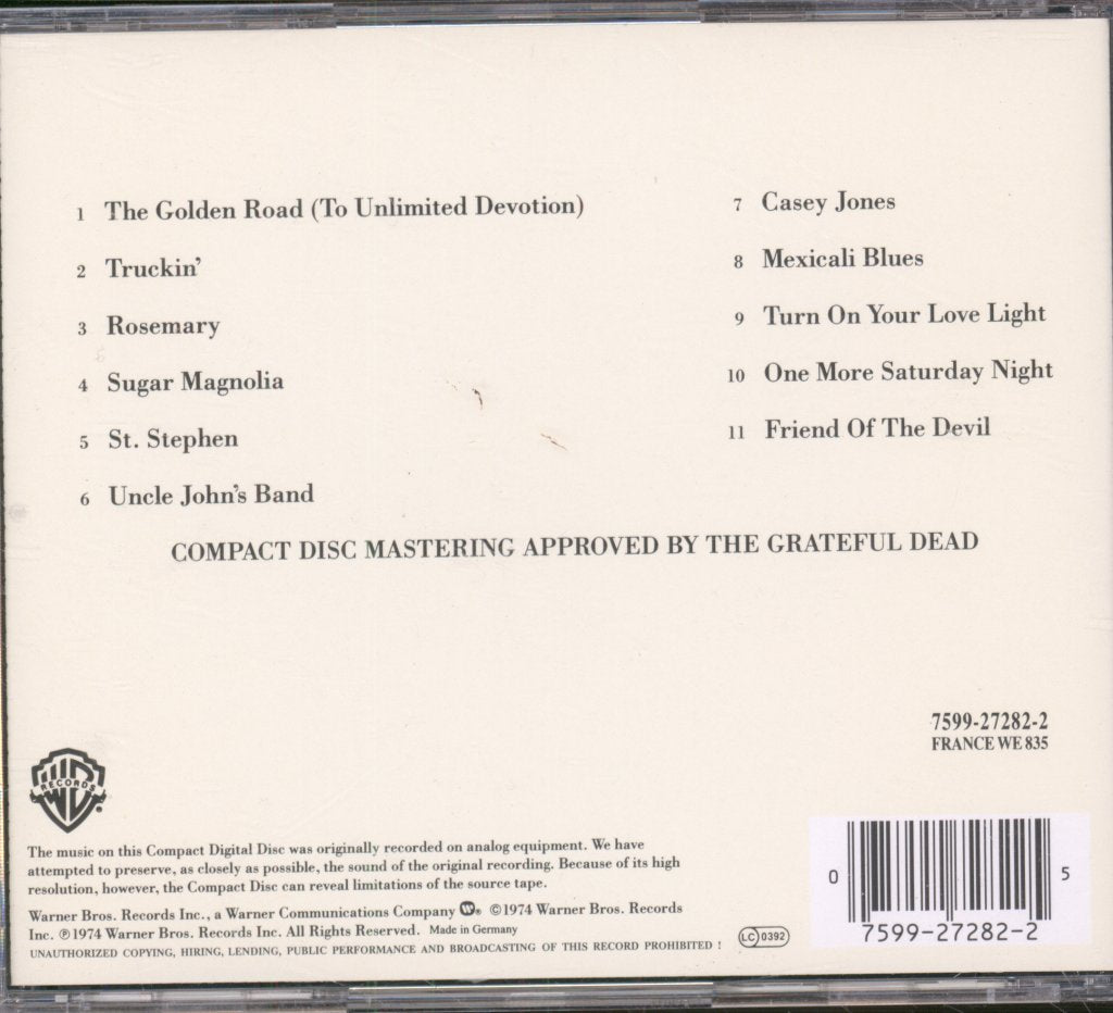 Grateful Dead - Best Of - Skeletons From The Closet - Cd