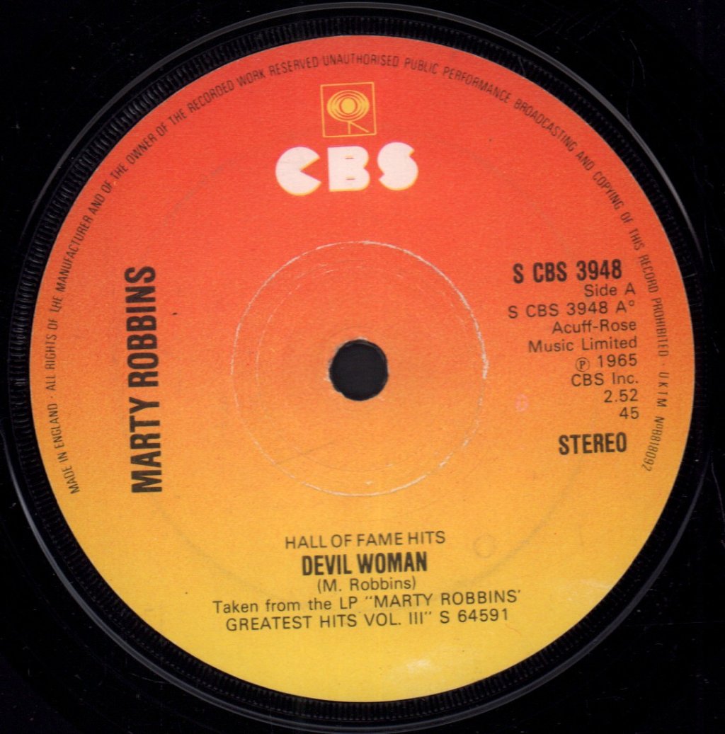 Marty Robbins - Devil Woman - 7 Inch