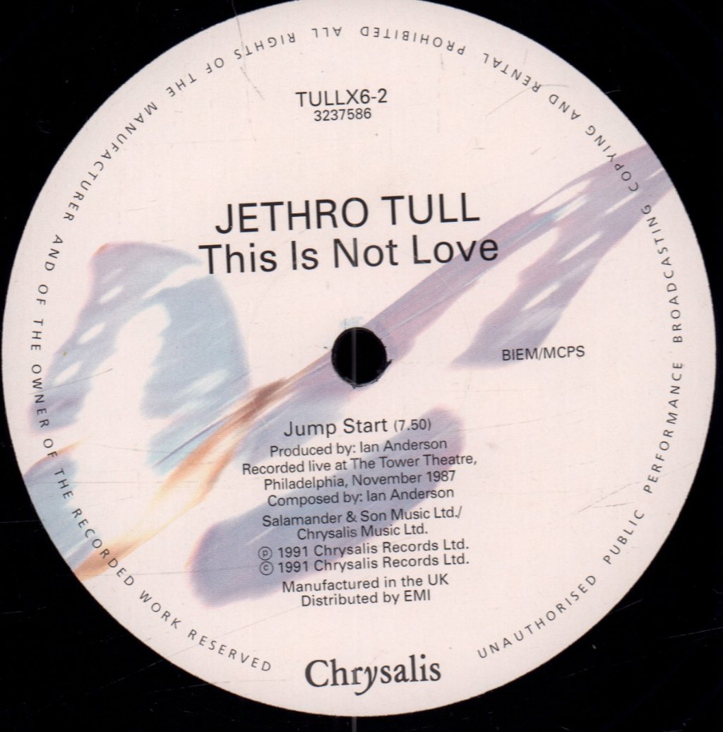 Jethro Tull - This Is Not Love - 12 Inch
