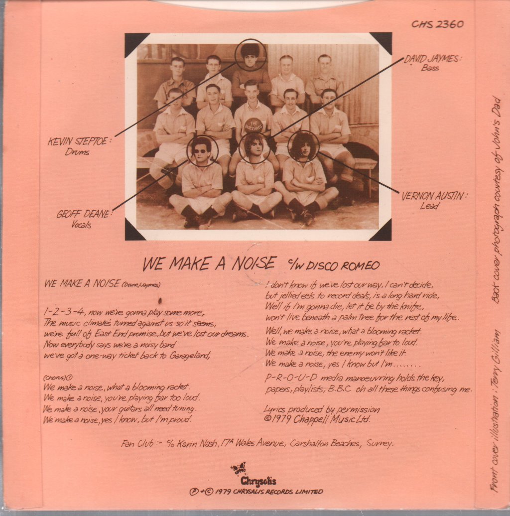 Buzzards - We Make A Noise - 7 Inch