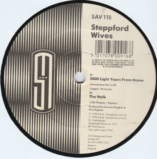 Steppford Wives - 2000 Light Years From Home - 12 Inch