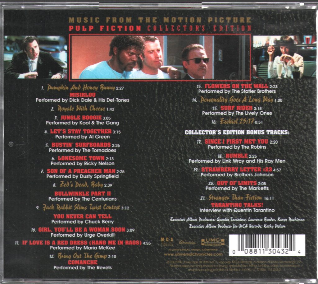Pulp Fiction - Music From The Motion Picture (Collector's Edition) - Cd