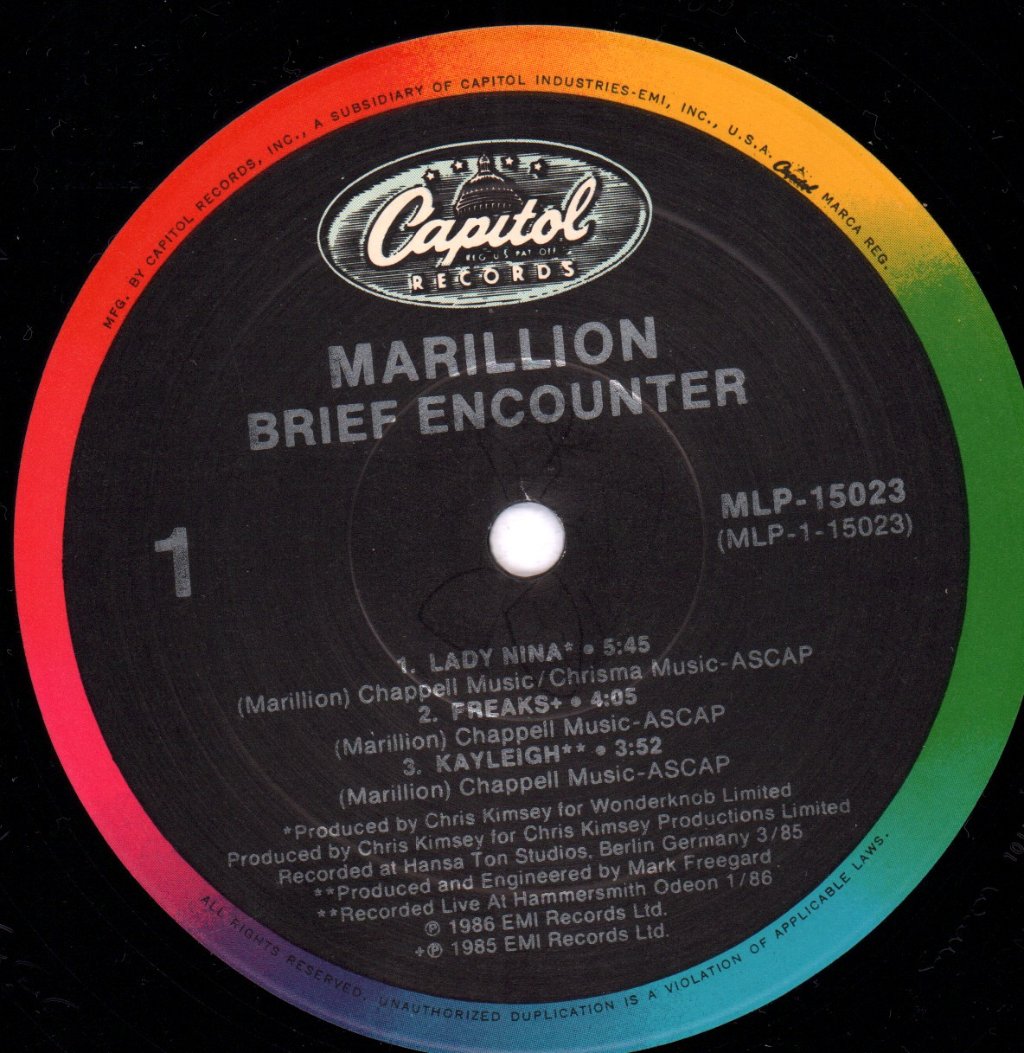 Marillion - Brief Encounter - Lp